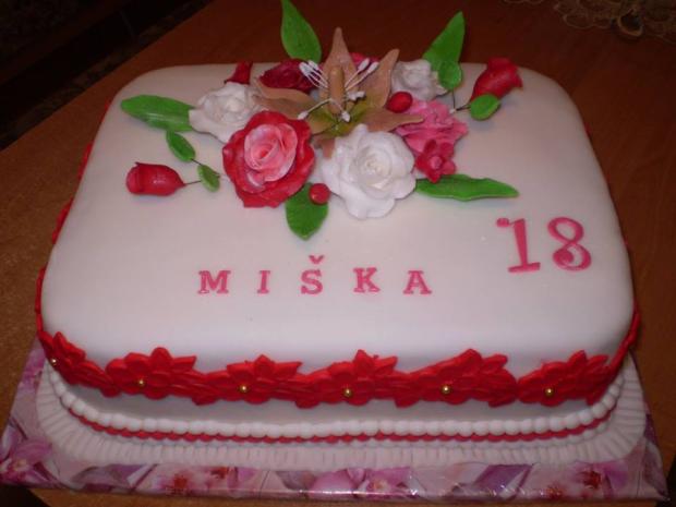 narodeninová k 18., torta, Narodeninové torty, Helena Eglyova, 1