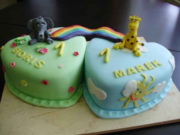 narodeninová pre dvojičky, torta, Narodeninové torty narodeninová pre dvojičky, torta, Narodeninové torty, Susua, 1