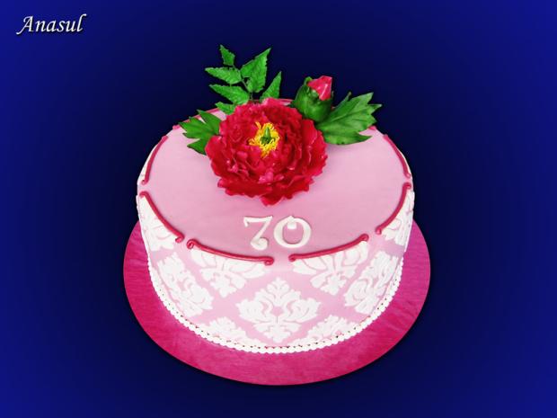 s pivóniou, torta, Narodeninové torty s pivóniou, torta, Narodeninové torty, anasul, 1