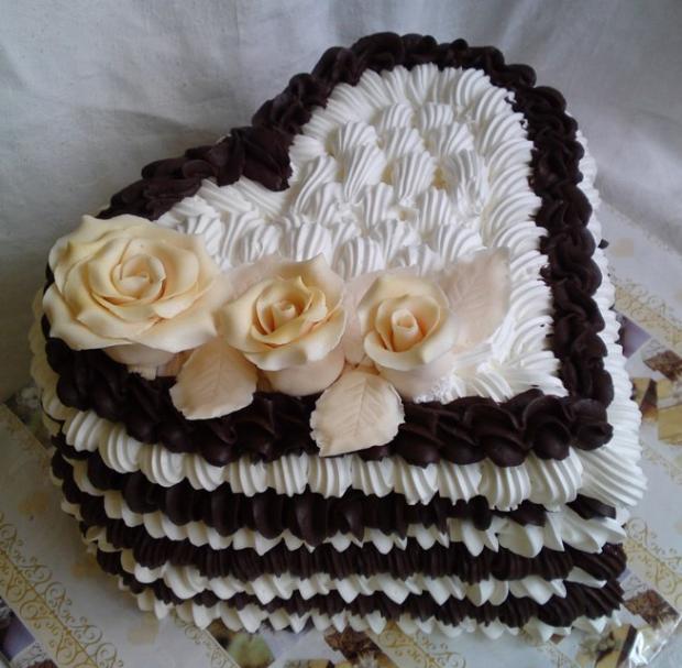 Svadobné penové srdce..., torta, Svadobné torty Svadobné penové srdce..., torta, Svadobné torty, Mariolka, 2