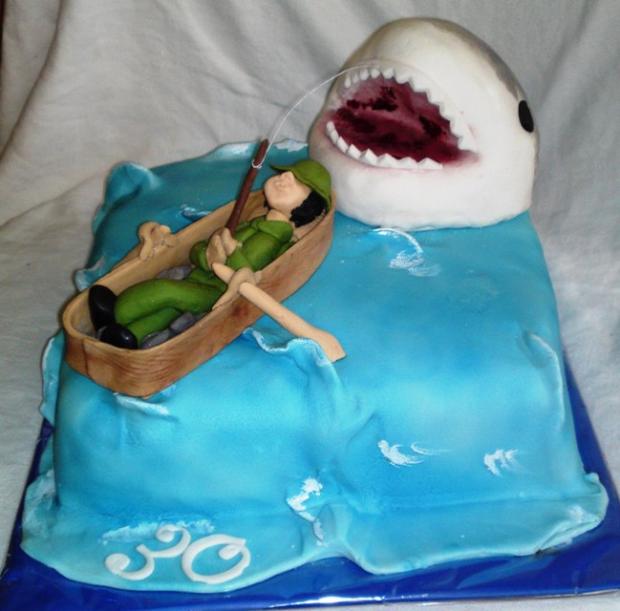 Pre rybára..., torta, Narodeninové torty Pre rybára..., torta, Narodeninové torty, Mariolka, 2