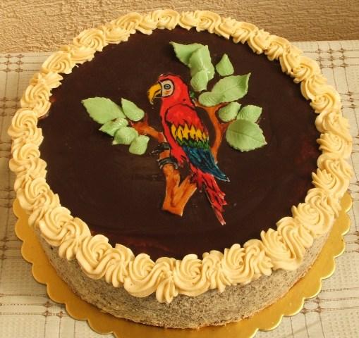 Klasika oriešková z maľovaným obrázkom, torta, Narodeninové torty Klasika oriešková z maľovaným obrázkom, torta, Narodeninové torty, atigram, 1