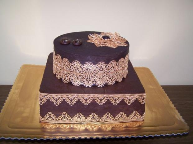 čokoládová s krajkou, torta, Narodeninové torty čokoládová s krajkou, torta, Narodeninové torty, Adrika1, 1