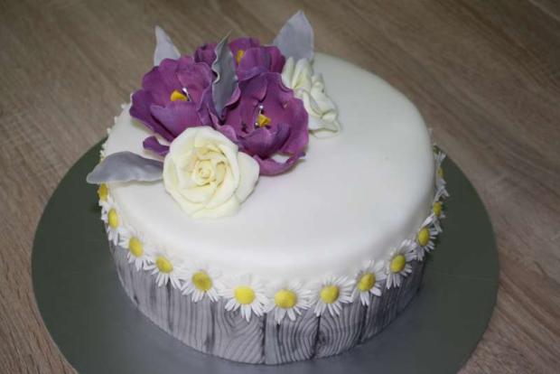 S tulipánmi a margarétkami, torta, Narodeninové torty S tulipánmi a margarétkami, torta, Narodeninové torty, stanula, 1