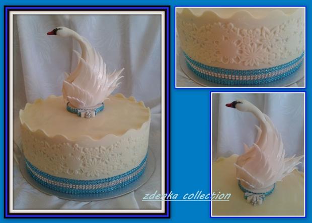 TORTA s labuťou v bielej čokoláde - detaily, torta, Čokoládové torty TORTA s labuťou v bielej čokoláde - detaily, torta, Čokoládové torty, Zdenka.MI, 1