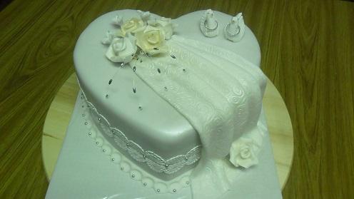 svadobné srdiečko, torta, Svadobné torty svadobné srdiečko, torta, Svadobné torty, Ivka29, 1
