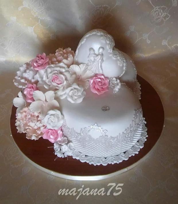 svadobne srdce, torta, Svadobné torty svadobne srdce, torta, Svadobné torty, majana75, 1