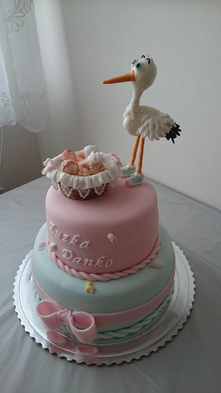 pre dvojicky, torta, Torty na krstiny pre dvojicky, torta, Torty na krstiny, miriam 11, 1
