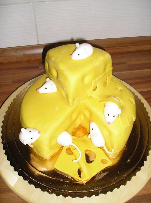 syrová s myškami 2, torta, Torty so zvieratkami, dadika, 1