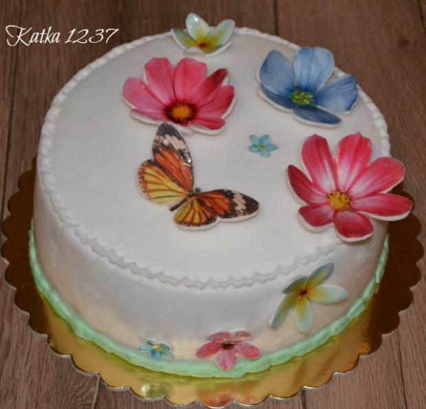 kvety z jedlého papiera, torta, Narodeninové torty kvety z jedlého papiera, torta, Narodeninové torty, katka1237, 1