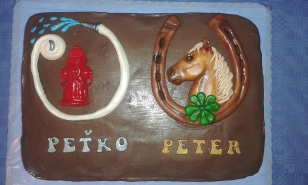 pre dobrovoľných hasičov a koniara 2v1, torta, Čokoládové torty, katkat75, 1