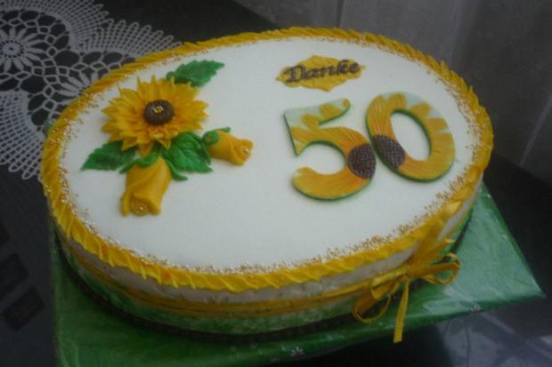 DANKE -- 50 --, torta, Narodeninové torty DANKE -- 50 --, torta, Narodeninové torty, Primilka, 1