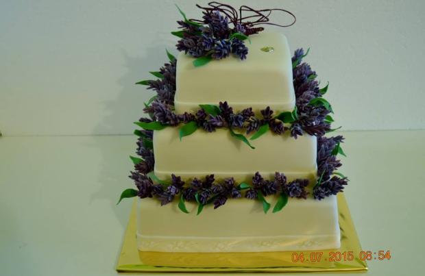 Svadobna s levandulou, torta, Svadobné torty, Dancul, 1
