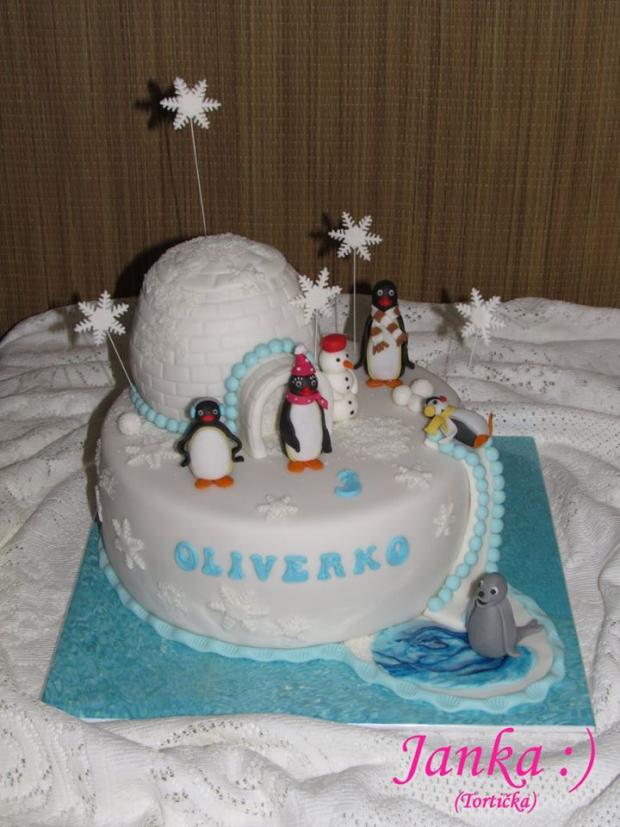 Pingu rodinka, torta, Rozprávkové torty Pingu rodinka, torta, Rozprávkové torty, -TORTICKA-, 1