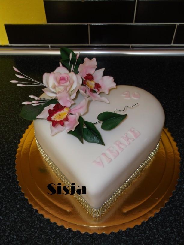 Srdiečko pre Vierku, torta, Narodeninové torty Srdiečko pre Vierku, torta, Narodeninové torty, Sisja, 1