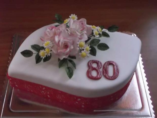 na 80, torta, Narodeninové torty na 80, torta, Narodeninové torty, Macka, 1