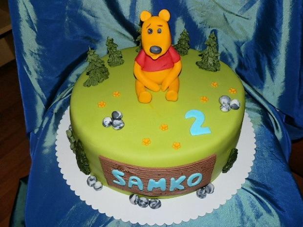 Macko Pú, torta, Torty so zvieratkami, Ildi B., 1