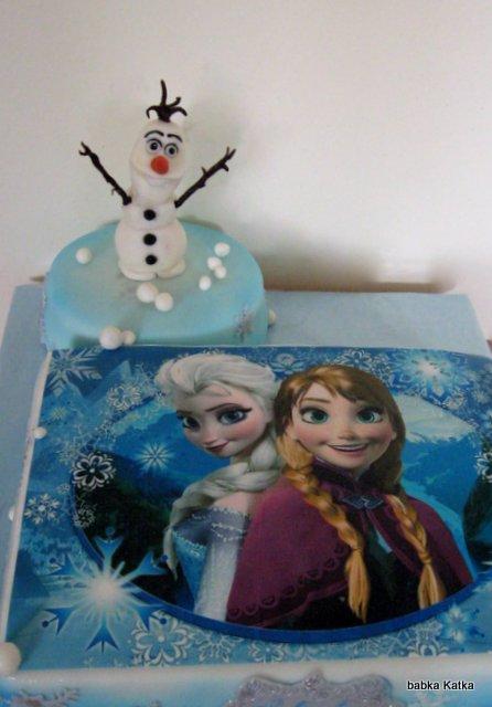 Frozen, torta, Rozprávkové torty, babka Katka, 1