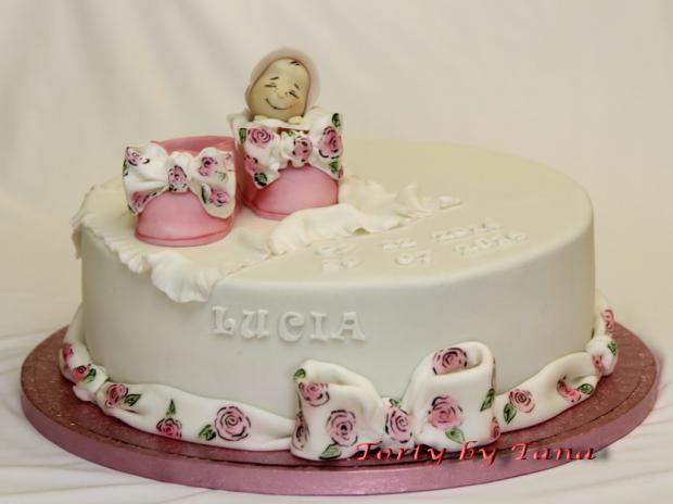 Romantická krstinová :-), torta, Torty na krstiny Romantická krstinová :-), torta, Torty na krstiny, grasie, 1