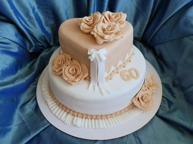 Bielo-krémová, torta, Narodeninové torty, Ildi B., 1