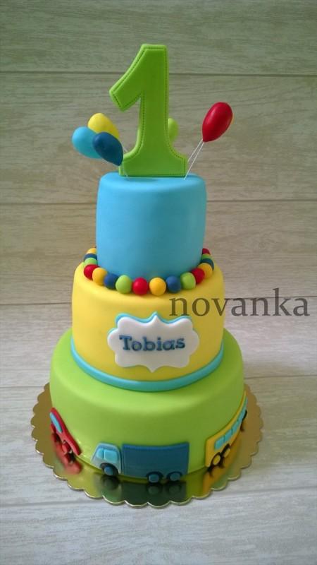 K prvému rôčku, torta, Torty autíčka, vláčiky K prvému rôčku, torta, Torty autíčka, vláčiky, novanka, 1