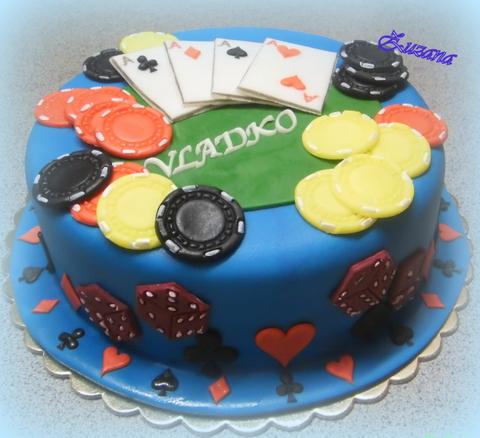 poker, torta, Narodeninové torty poker, torta, Narodeninové torty, zana, 1