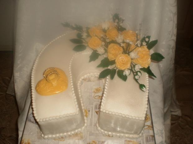svadobná podkova, torta, Svadobné torty svadobná podkova, torta, Svadobné torty, alena60, 1