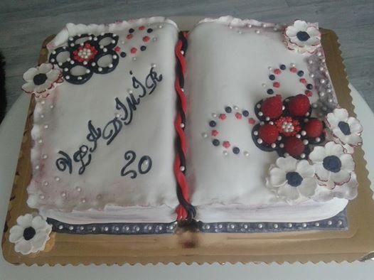 Kniha s malinami, torta, Narodeninové torty Kniha s malinami, torta, Narodeninové torty, messinka, 1