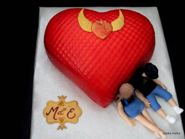 Láska nám dáva krídla :-), torta, Narodeninové torty, babka Katka, 2