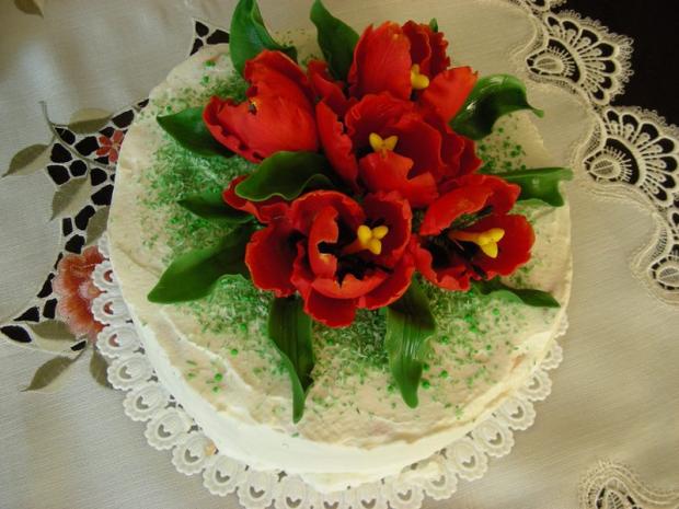 S tulipánmi, torta, Narodeninové torty, stanulik85, 1