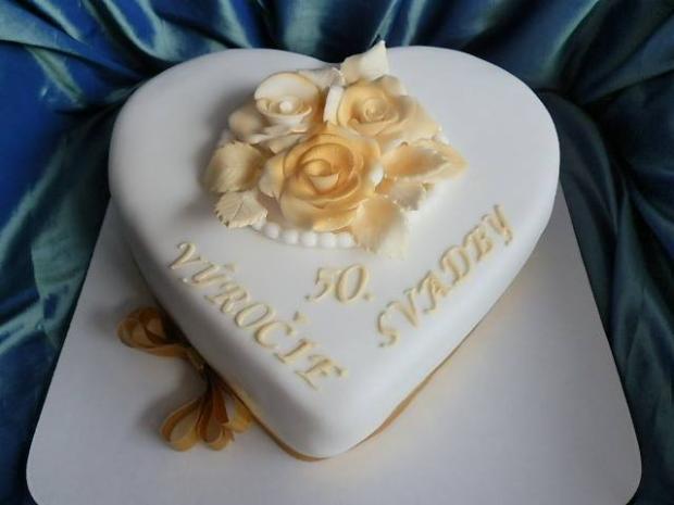 50 - výročie svadby, torta, Svadobné torty, Ildi B., 1