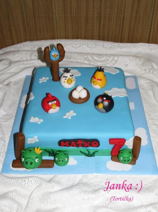 Angry Birds, torta, Rozprávkové torty, -TORTICKA-, 1