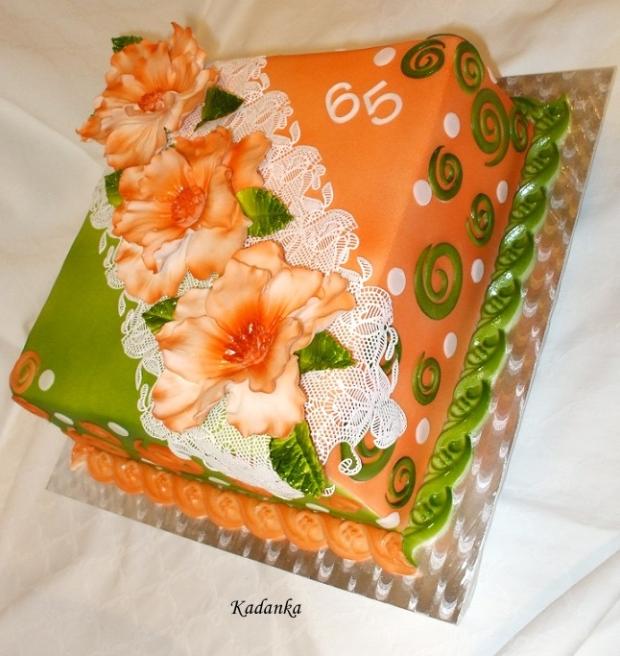 Kombinácia marhuľa a pistácia, torta, Narodeninové torty, Kadanka, 1