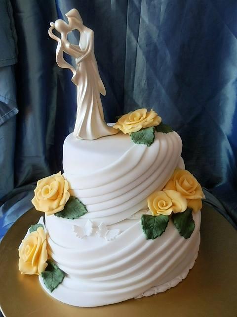 Svadobná so soškou, torta, Svadobné torty, Ildi B., 1