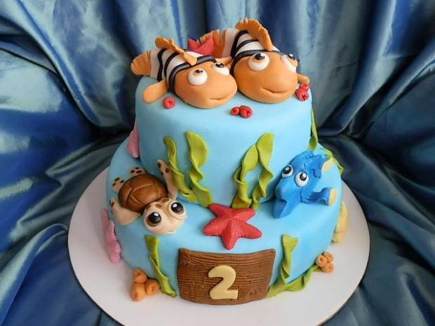 Nemo a kamaráti, torta, Rozprávkové torty, Ildi B., 1