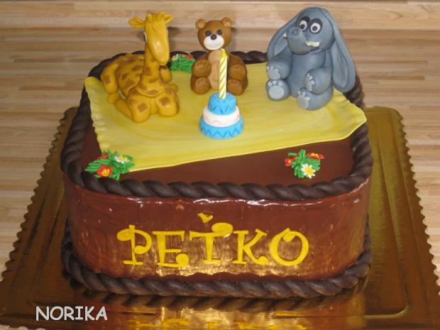 Na 1 ročik, torta, Torty so zvieratkami, norika, 1