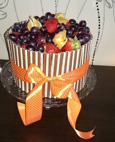 čokoládová s ovocím, torta, Čokoládové torty, stastnunka, 1