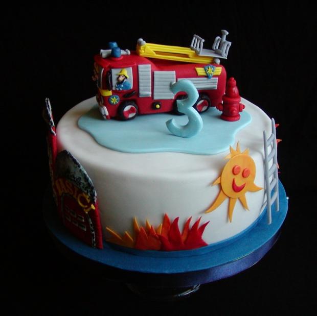Požiarnicke auto, torta, Rozprávkové torty Požiarnicke auto, torta, Rozprávkové torty, babina 555, 2