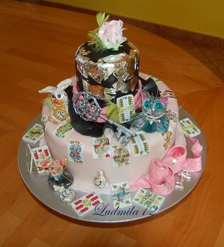 Alenka v krajine zázrakov, torta, Rozprávkové torty Alenka v krajine zázrakov, torta, Rozprávkové torty, ludmila12, 1