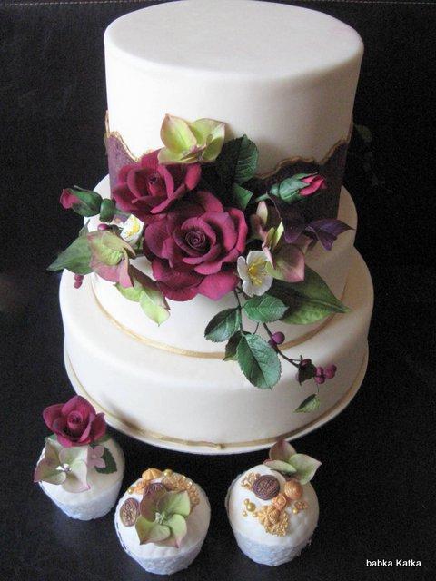 Kvetinová, torta, Svadobné torty Kvetinová, torta, Svadobné torty, babka Katka, 1