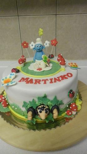 šmolkova, torta, Rozprávkové torty šmolkova, torta, Rozprávkové torty, Ivka29, 1