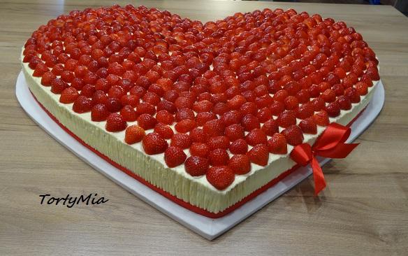 Svadobné srdiečko 70x60cm, torta, Svadobné torty, TortyMia, 1