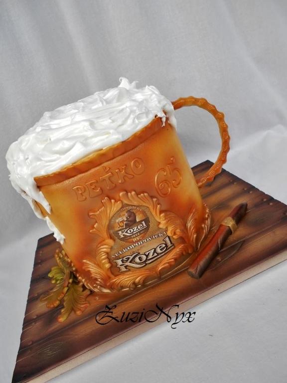 pohár piva, torta, Narodeninové torty pohár piva, torta, Narodeninové torty, ZuziNyx, 2
