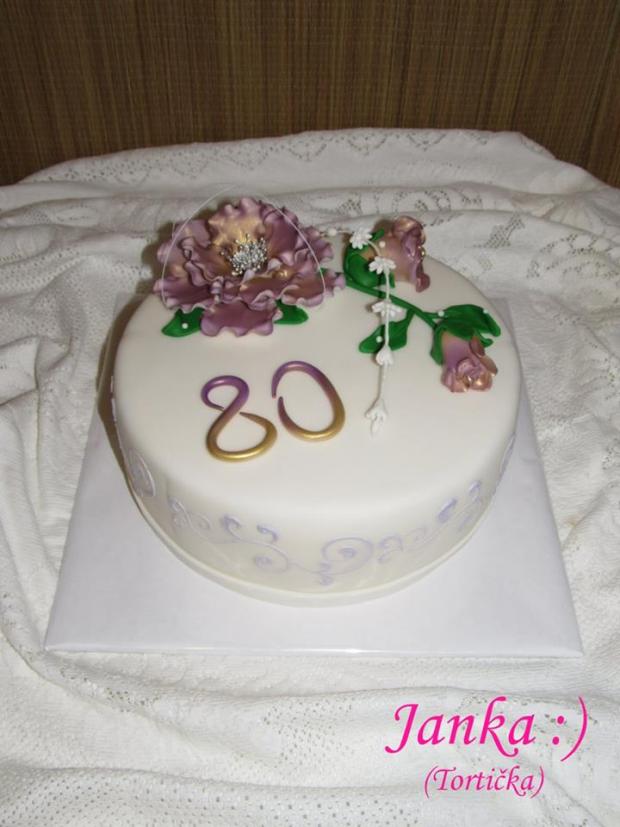Narodeninová k 80tke, torta, Narodeninové torty, -TORTICKA-, 1