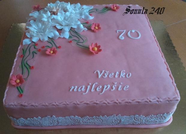 k 70 -tke, torta, Narodeninové torty, sonula240, 1
