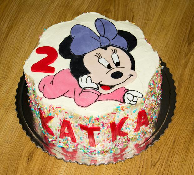 Minnie myš, torta, Rozprávkové torty Minnie myš, torta, Rozprávkové torty, Katie, 1