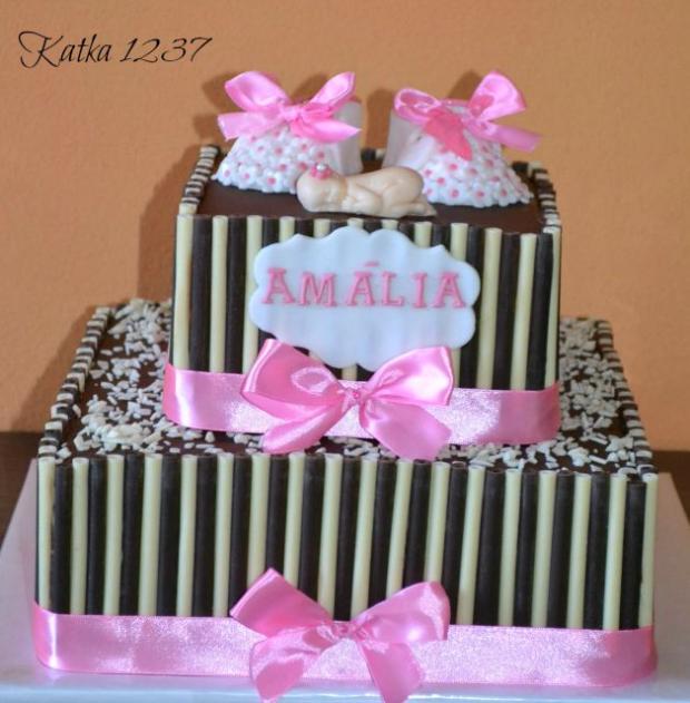 krstiny s čoko trubičkami, torta, Čokoládové torty krstiny s čoko trubičkami, torta, Čokoládové torty, katka1237, 1