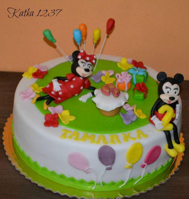 Minnie a Mickey Mouse, torta, Rozprávkové torty Minnie a Mickey Mouse, torta, Rozprávkové torty, katka1237, 1