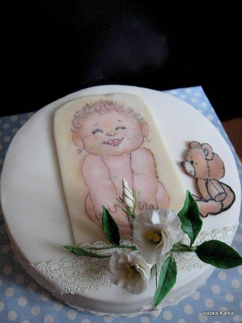 Krstinová, torta, Torty na krstiny Krstinová, torta, Torty na krstiny, babka Katka, 2