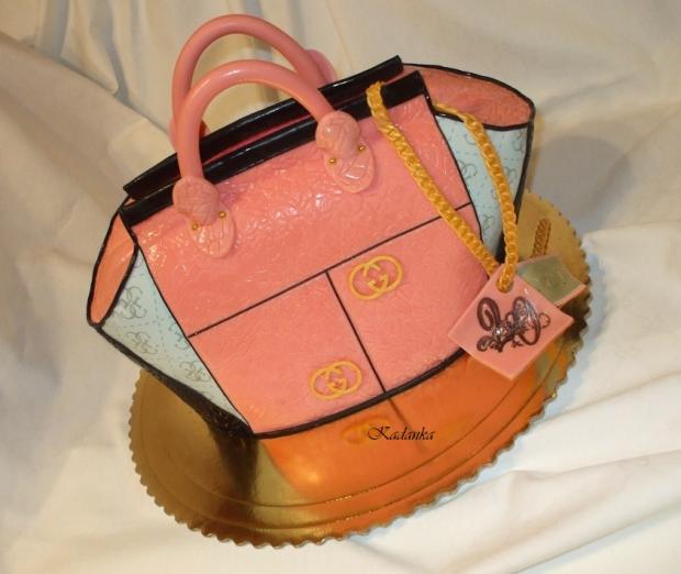 kabelka gucci, torta, Narodeninové torty kabelka gucci, torta, Narodeninové torty, Kadanka, 1